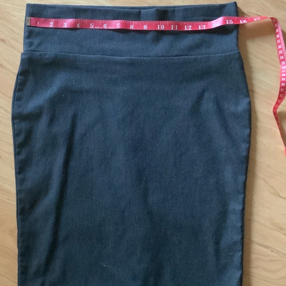 Classic Black & Gray Pencil Skirt - Women